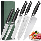 MAD SHARK cuchillo chef 8 pulgadas, filo preciso para cortes suaves en carne y vegetales