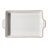 Made In bandeja rectangular hornear borde rojo para recetas crujientes y uniformes