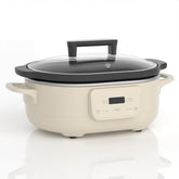 MAGNIFIQUE EXPERIENCE DELIGHT: olla de cocción lenta de 6 cuartos con olla removible antiadherente para limpieza fácil.