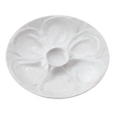 Maine Man plato de ostras con seis huecos para servir de forma ordenada.