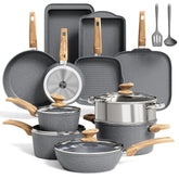 MAISON ARTS set antiadherente granito ideal para cocción diaria y limpieza rápida.