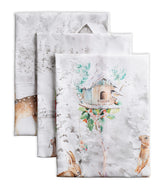 Toallas de cocina Maison d'Hermine con diseño acuarela, ideal para regalos festivos.