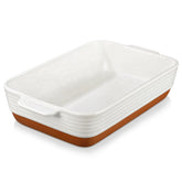 Malacasa bandeja ceramica 9x13 profunda ideal para hornear porciones grandes.