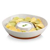 Bandeja dividida MALACASA para dips y snacks, mantiene sabores separados.