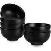 MALACASA bol 26 oz negro de cerámica, ideal para porciones diarias