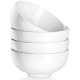 Cuenco MALACASA 26 oz para sopa, diseño blanco elegante.