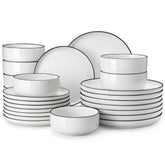 MALACASA Luna, platos grandes de 10-25 pulgadas para comidas diarias.