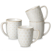 MALACASA Lydia: taza con relieve-diseño 1 para ritual de café distintivo