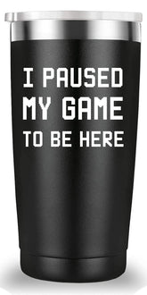 Mamihlap Taza de Viaje para Jugadores negro, ideal para llevar a diario.