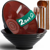 Tazón ramen mangmong cerámico de 8 pulgadas para porciones generosas