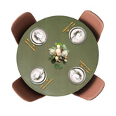 Mantel deluxe de Covers For The Home con borde elástico verde para protección diaria.
