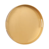 Bandeja MAONAME redonda dorada de 13 pulgadas para servir con estilo.