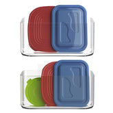 MaraFansie dos-pack organizador de tapas para armario, transparente, ahorro de espacio.