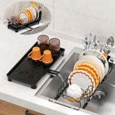 Masadi bandeja de goteo extendible ideal para ahorrar espacio sobre la encimera.