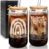 Vaso Mason Life con caja regalo elegante, regalo ideal para hermana.