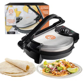 MasterChef Tortilla Maker con placas antiadherentes para desmoldeo fácil y cocción uniforme.