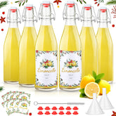 Maxcheck frascos navideños con tapa oscilante, sellado hermético.