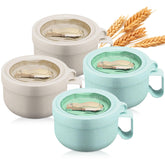 Maxdot tazones ramen microondas con tapas: ideal para calentar y servir con seguridad