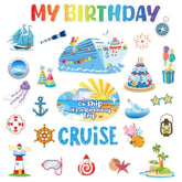 Imanes MAXDUCK para puerta con motivos de cumpleaños en crucero