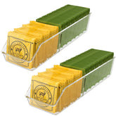 Organizador MaxGear de bolsitas de té, frontal, fácil localización de las bolsas.