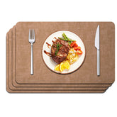 Manteles Maxpearl de imitación cuero, resistente al agua para comedor diario.
