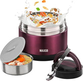 MAXSO jarro 24oz con cuchara integrada, ideal para comidas calientes