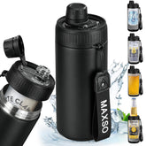 MAXSO lata 12oz con tapa fizz mantiene la carbonatación por más tiempo.