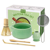 Maxsolve tazón de matcha con pico para verter sin goteo
