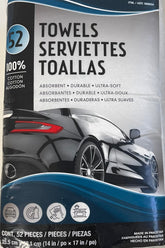 Mazashop 52pack toallas verde 14x17 de algodón, absorbentes para limpieza diaria