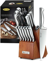 McCook conjunto con afilador integrado para mantener filo y evitar herramientas extras