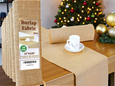 MDS-MEGADECORSUPPLY corredor mesa arpillera natural para bodas rústicas