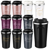 Meanplan conjunto de 10 vasos cristianos con versículos bíblicos, regalo ideal.