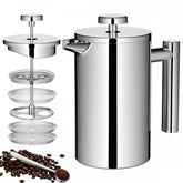 Meelio Prensa Francesa 600 ml con doble pared para mantener el café caliente en casa o viaje