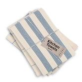 MEEMA toallas de cocina con rayas azules, absorbentes para secar platos