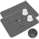Meirrnyyu tapete secado microfibra 24x17 frontal; gran superficie para secar vajilla.