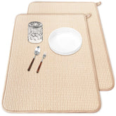 Meirrnyyu tapete secado platos tamaño extra grande 24×17 pulgadas para encimera, ideal para secar vajilla.