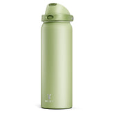 Botella Meoky 40 oz con tapa 2 en 1 para uso en gimnasio y ruta.
