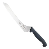 Mercer Culinary M23890 Millennia, cuchillo pan negro, mango ergonómico para cortes uniformes