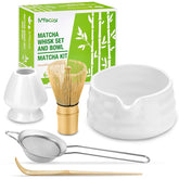 Mfacoy tazón de matcha cerámico de 19 oz para una preparación suave.