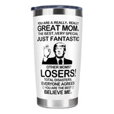 Taza termo MFGNEH de 20oz blanca, ideal para mantener bebidas frías o calientes.