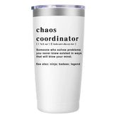 MFGNEH Chaos Coordinator Tumbler con tapa antifugas, ideal para evitar derrames en la oficina