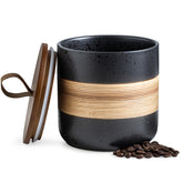 Frascos Miamolo para especias con tapa negro, 1100 ml, almacenamiento seguro.