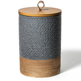 Jarra cerámica Miamolo 64oz frente, ideal para almacenar café y otros ingredientes.