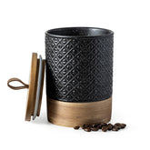 Frasco cerámico Miamolo con tapa, cierre hermético para conservar café y granos frescos