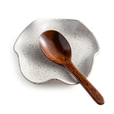 Miamolo porta-cucharas de cocina en cerámica moteada manteniendo la encimera limpia