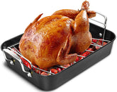 Bandeja para asado MICHELANGELO de acero carbono 15x11 para hornear de manera uniforme.