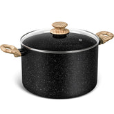 Olla MICHELANGELO de 8 cuartos con tapa para caldos grandes.