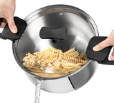 Olla MICHELANGELO para pasta de 6 cuartos con tapa coladora para drenado fácil