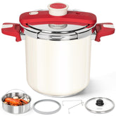 MICHELANGELO Olla de presion 8.5qt en acero inoxidable, cocción rápida para la familia
