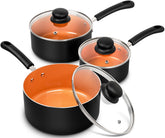 Sartén MICHELANGELO 1qt con tapa para cocción rápida y controlada